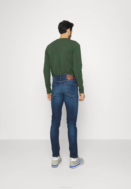 ג'ינס layton slim fit NX208617 אוליבייה אינדיגו Tommy Hilfiger