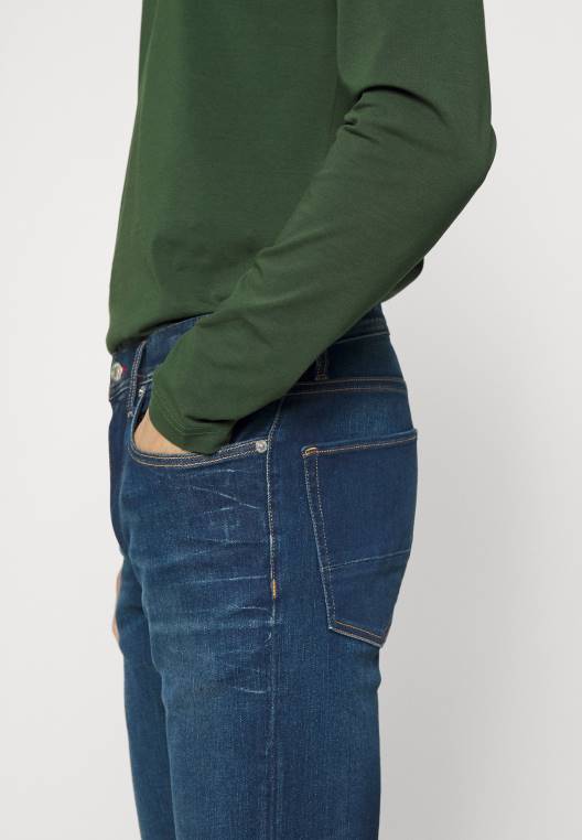 ג'ינס layton slim fit NX208617 אוליבייה אינדיגו Tommy Hilfiger