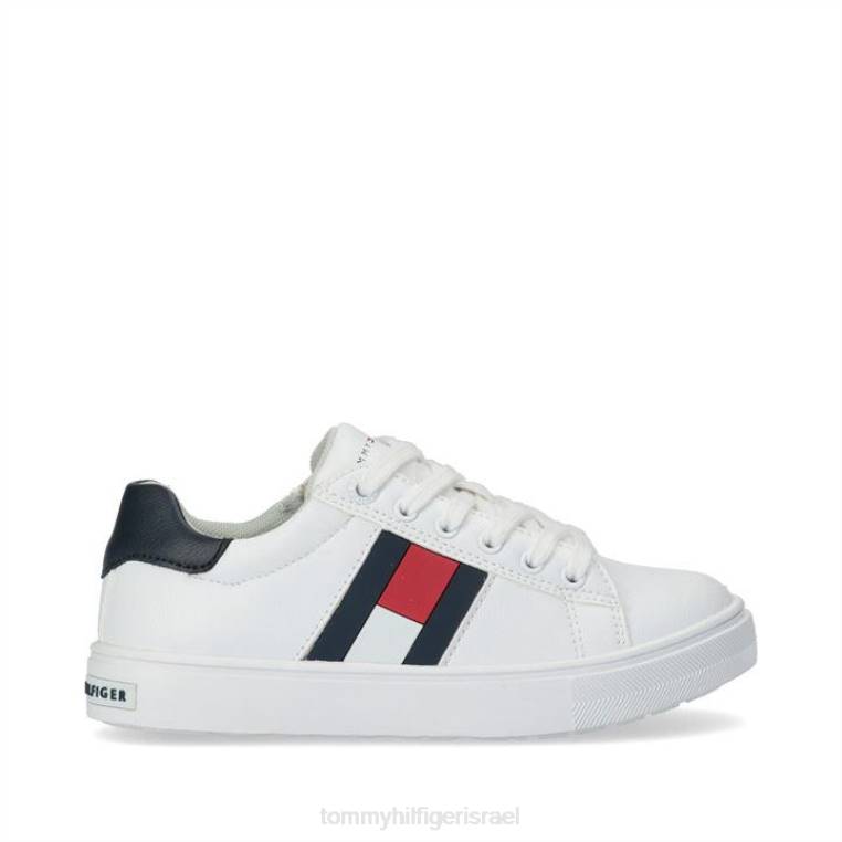 נעלי תחרה בדגל של lg NX2019741 לבן x336 Tommy Hilfiger