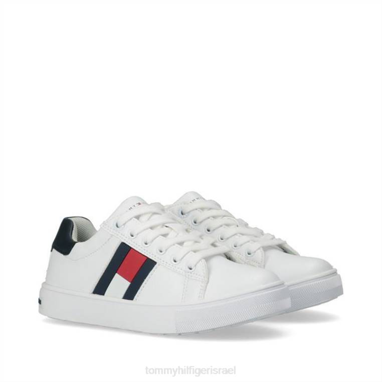 נעלי תחרה בדגל של lg NX2019741 לבן x336 Tommy Hilfiger