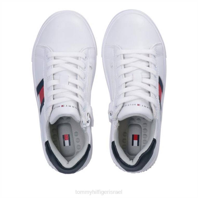 נעלי תחרה בדגל של lg NX2019741 לבן x336 Tommy Hilfiger