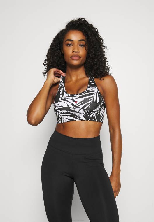 חזיית mid Racer חזיית ספורט תמיכה בינונית NX208959 שָׁחוֹר Tommy Hilfiger