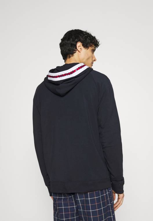 חולצת פיג'מה עם קפוצ'ון של nature tech NX207020 כְּחוֹל Tommy Hilfiger