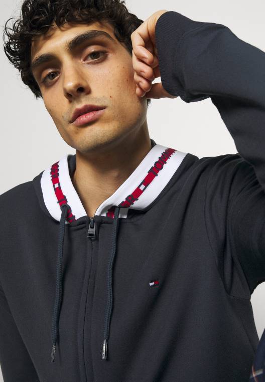 חולצת פיג'מה עם קפוצ'ון של nature tech NX207020 כְּחוֹל Tommy Hilfiger