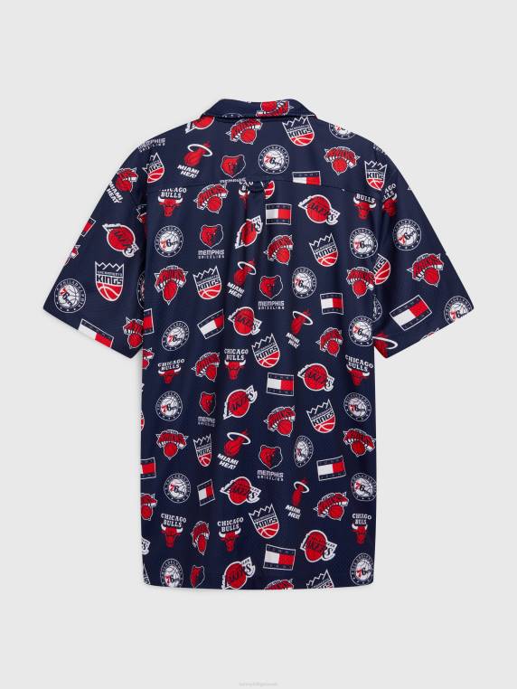 ג'ינס וחולצת nba עם שרוולים קצרים NX201687 דמדומים נייבי/שיק Tommy Hilfiger