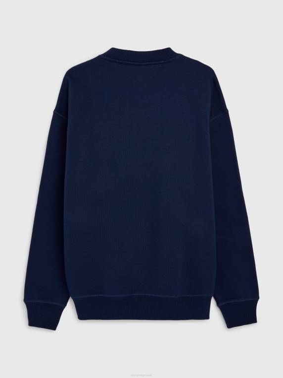 סווטשירט קבוצתי רגוע של ג'ינס ו-nba NX202228 דמדומים נייבי/שיק Tommy Hilfiger