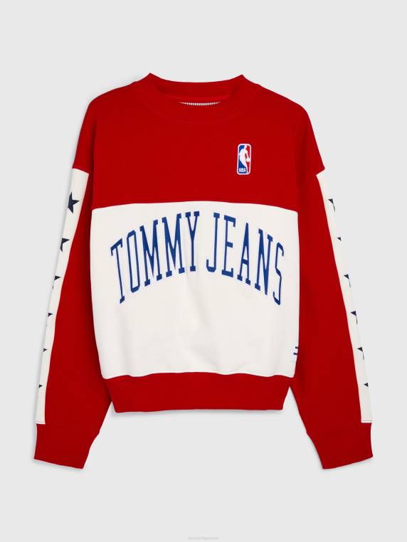 ג'ינס וסווטשירט קופסתי nba NX202653 אדום כפרי Tommy Hilfiger