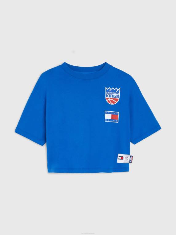 ג'ינס וחולצת טי קצוצה nba NX202788 כחול מלכותי/סקרמה Tommy Hilfiger