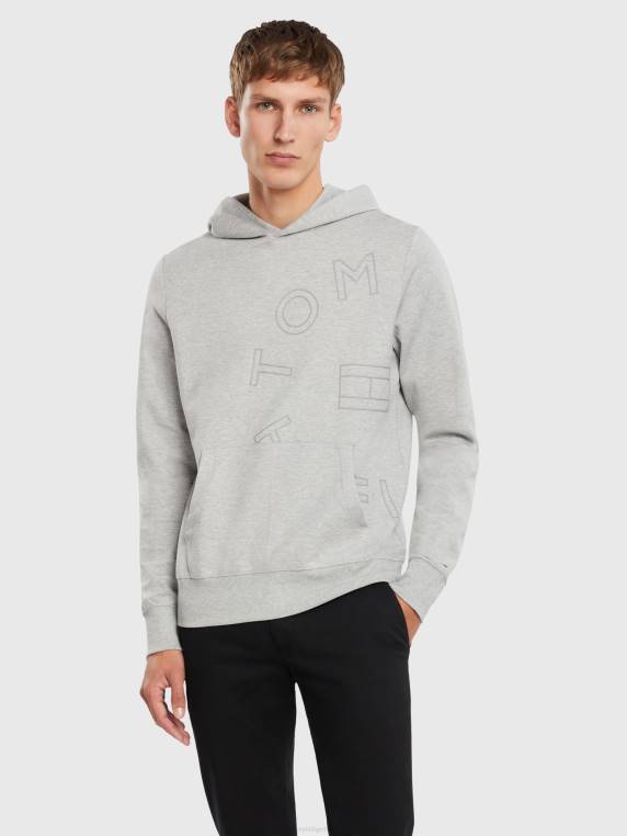 off placement קפוצ'ון NX20995 אברש אפור בהיר Tommy Hilfiger