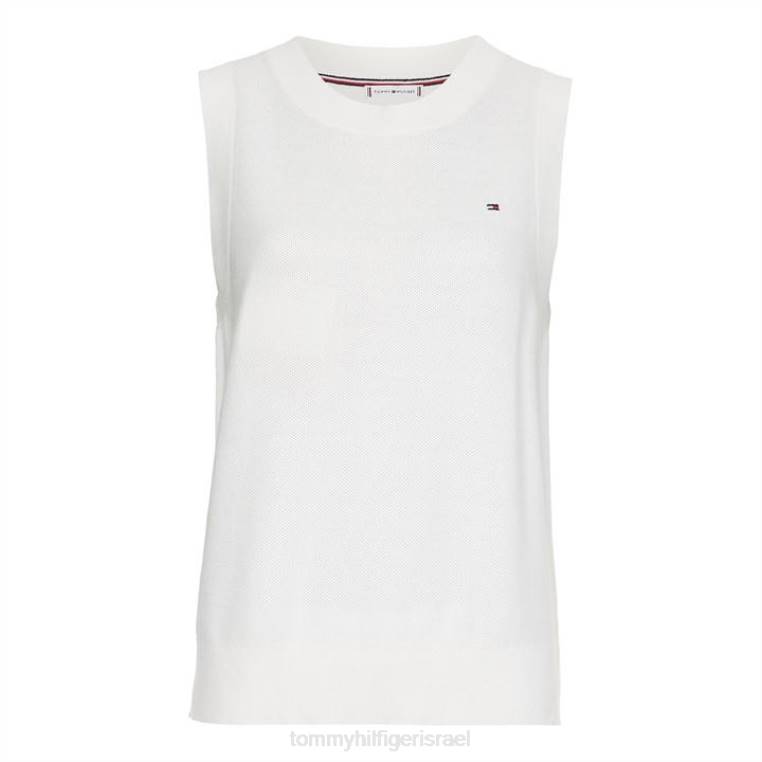 org co texture c-nk טנק סוודר NX2020993 ecru ybl Tommy Hilfiger
