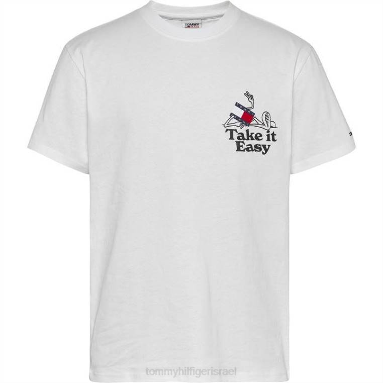 philosotee 1 חולצת טריקו NX2019810 לבן ybr Tommy Hilfiger