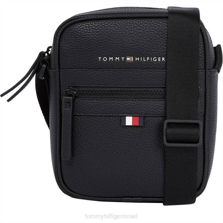 תיק עיתונאי חיוני של pu NX2019552 מיטות שחורות Tommy Hilfiger