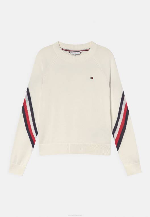 מגשר raglan עם פסים גלובליים NX207764 אקרו Tommy Hilfiger