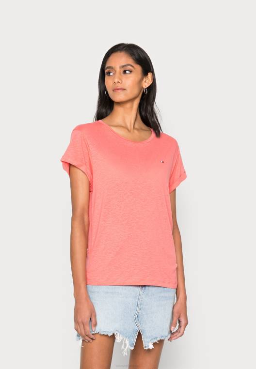 חולצת טריקו בהדפס rlx c-nk ss NX207698 אלמוג קריסטל Tommy Hilfiger