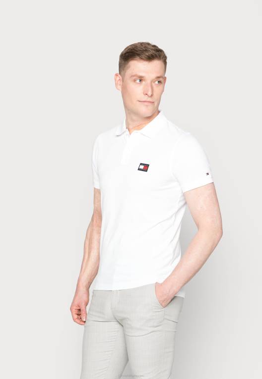 חולצת פולו rwb מתחת לצווארון NX207480 לבן Tommy Hilfiger