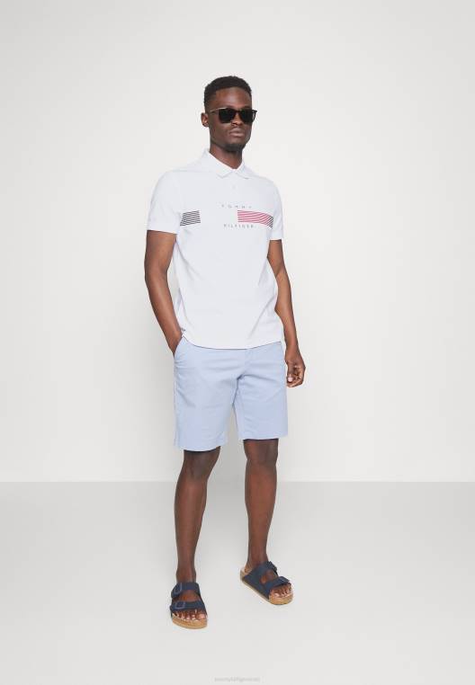 חולצת פולו גרפית rwb corp חזה NX204345 לבן Tommy Hilfiger