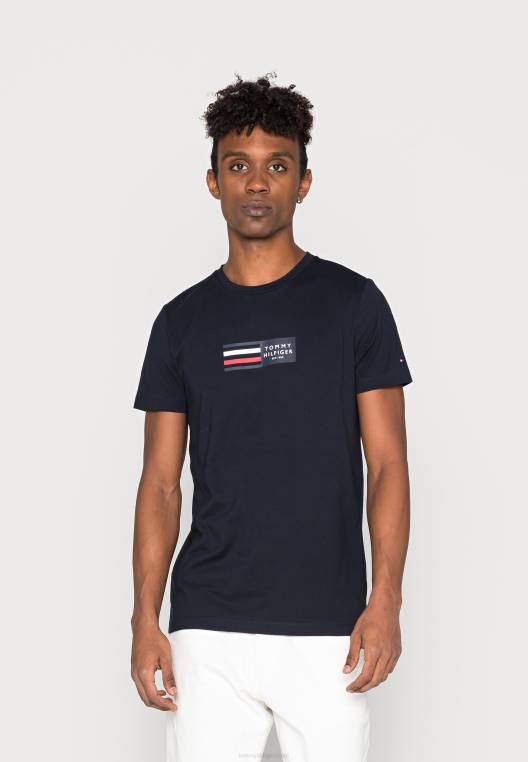 חולצת טי גרפית של rwb corp בהדפס טי NX204673 שמיים מדבריים Tommy Hilfiger