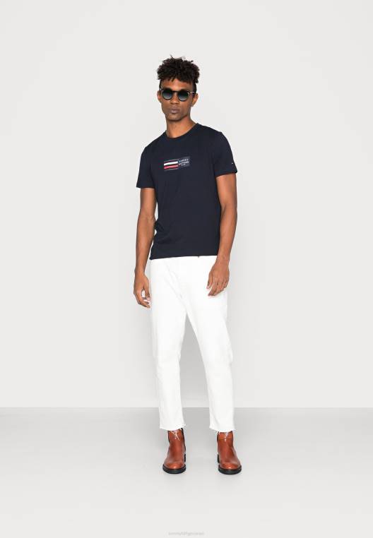 חולצת טי גרפית של rwb corp בהדפס טי NX204673 שמיים מדבריים Tommy Hilfiger