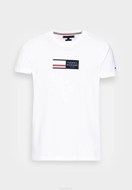 חולצת טי גרפית של rwb corp בהדפס טי NX205052 לבן Tommy Hilfiger