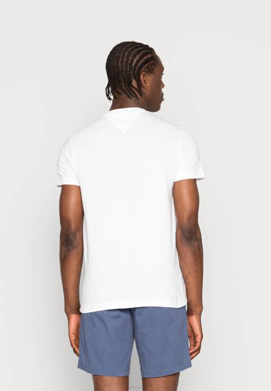 חולצת טריקו בהדפס טי טקסט של rwb corp NX205996 לבן Tommy Hilfiger