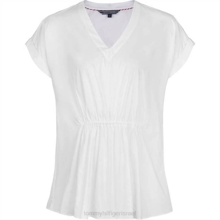 עליונית savie ruche NX2020728 לבן Tommy Hilfiger