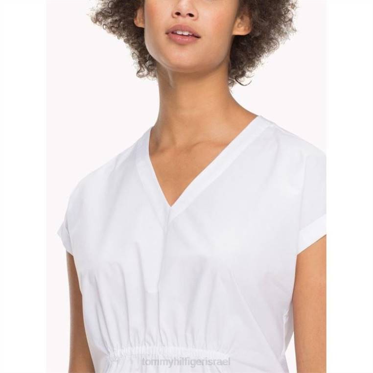 עליונית savie ruche NX2020728 לבן Tommy Hilfiger