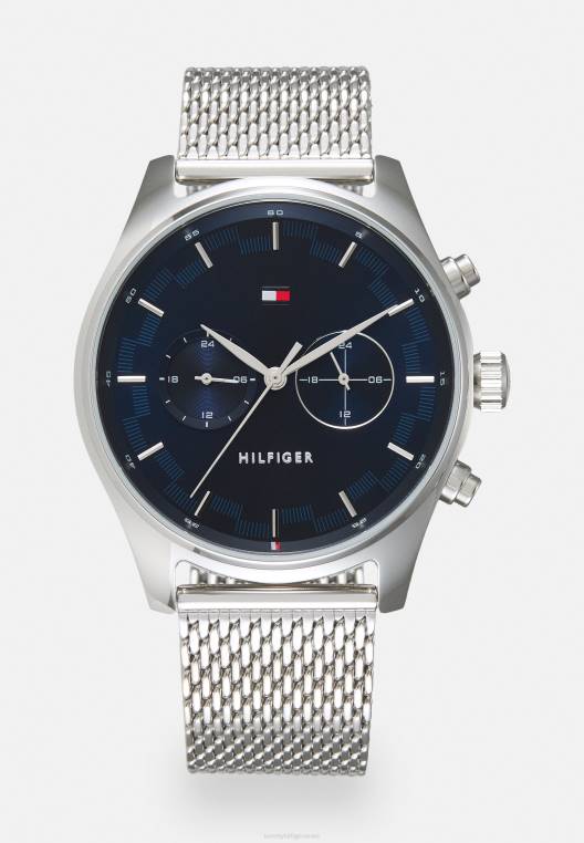 שעון sawyer NX206551 בצבע כסף/כחול Tommy Hilfiger