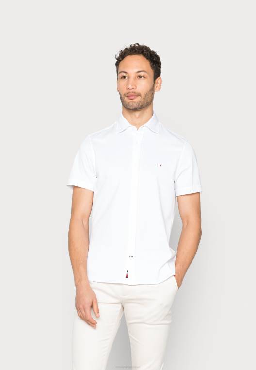 חולצת sf מוצקה NX205371 לבן Tommy Hilfiger