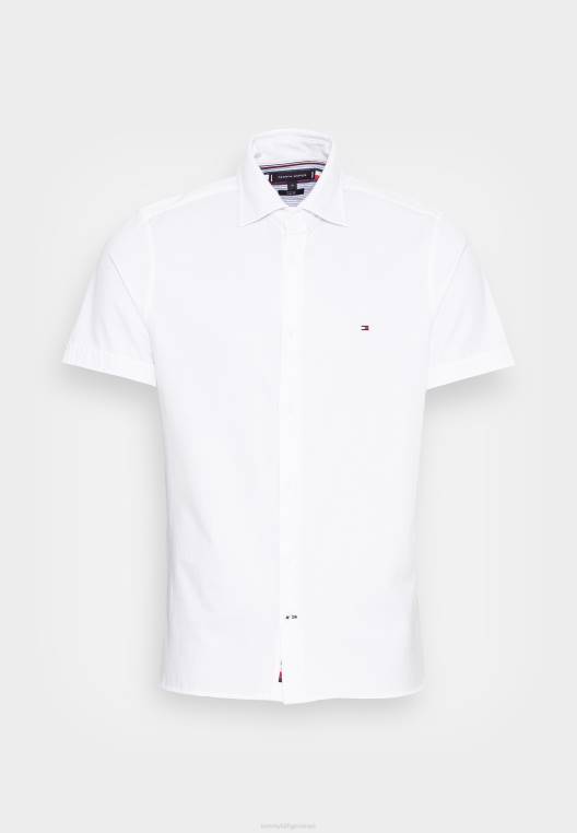 חולצת sf מוצקה NX205371 לבן Tommy Hilfiger