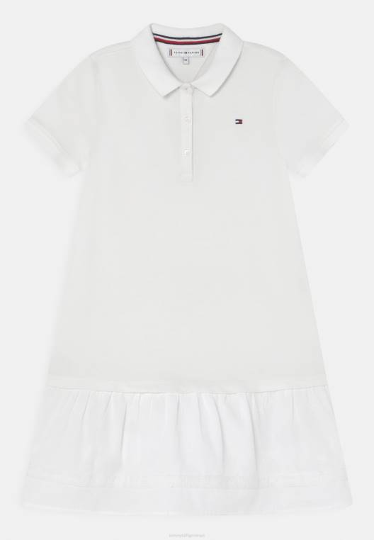 שמלת ג'רסי שמלת shiffly NX206035 לבן Tommy Hilfiger