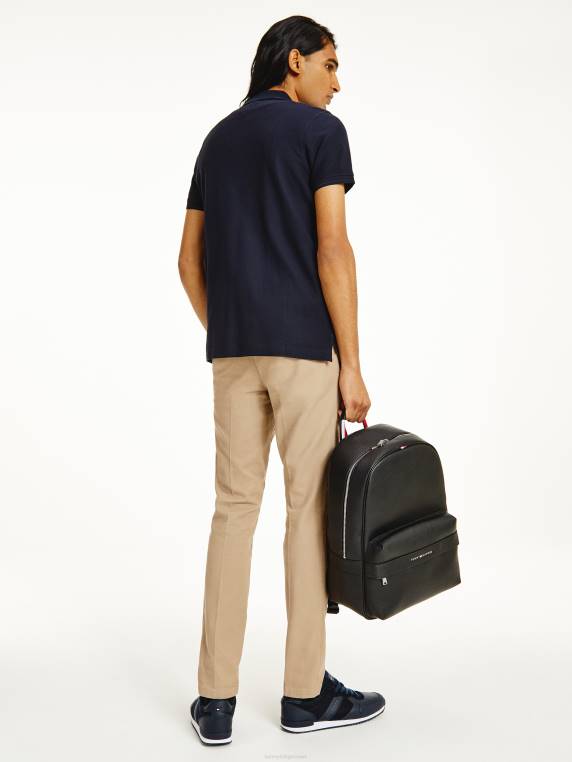 פולו כותנה אורגנית slim fit NX201185 שמיים מדבריים Tommy Hilfiger