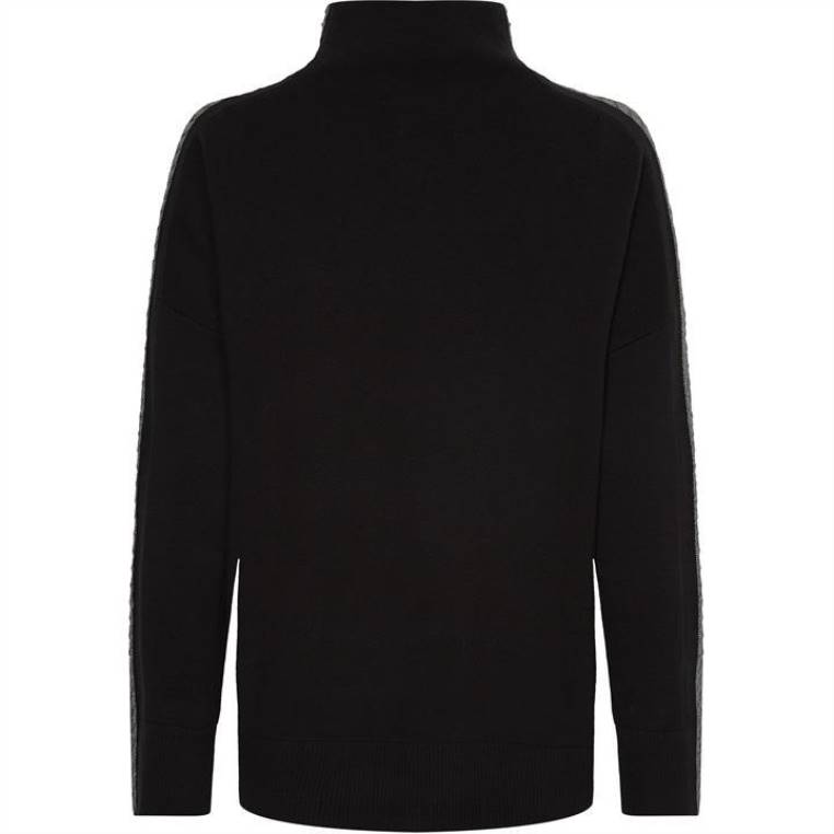 טופ סרוג של tarah relax fit NX2020857 שָׁחוֹר Tommy Hilfiger