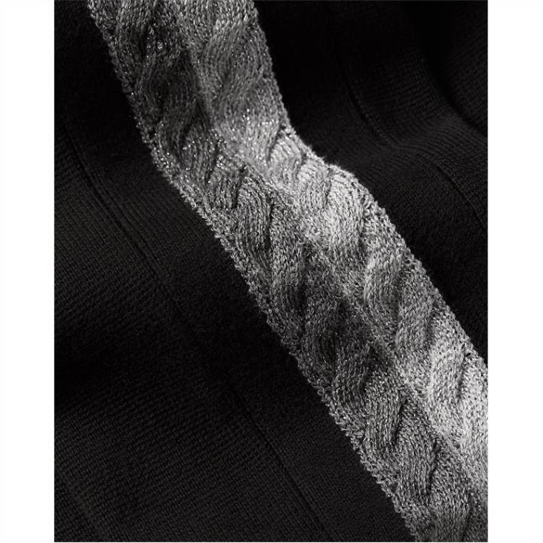 טופ סרוג של tarah relax fit NX2020857 שָׁחוֹר Tommy Hilfiger