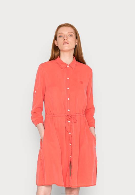 שמלת ברך של tencel שמלת יום NX207958 אלמוג קריסטל Tommy Hilfiger