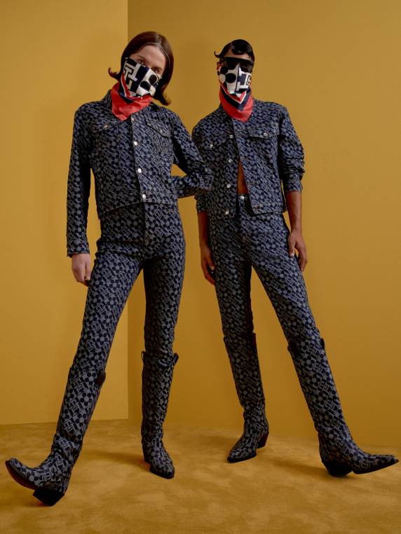 th x ריצ'רד קווין ז'קט ג'ינס NX201969 כְּחוֹל Tommy Hilfiger