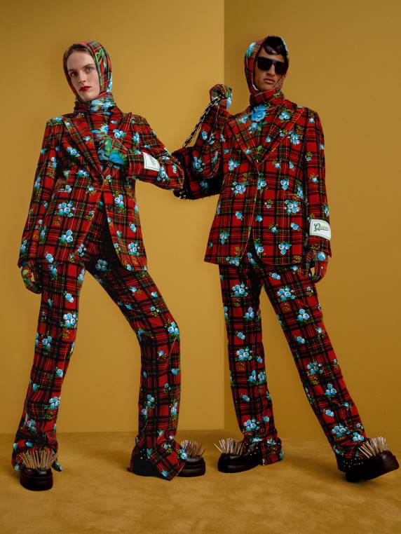 th x ריצ'רד קווין בלייזר טרטן NX202020 אָדוֹם Tommy Hilfiger