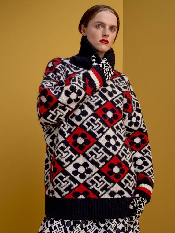 th x ריצ'רד קווין מגשר מונוגרמה NX202529 כְּחוֹל Tommy Hilfiger