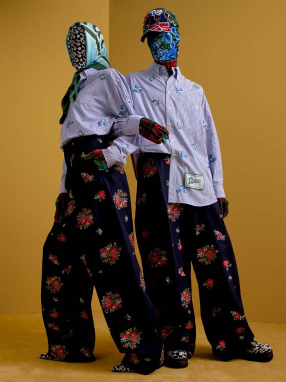 th x ריצ'רד קווין טרטן chinos NX202309 חיל הים Tommy Hilfiger