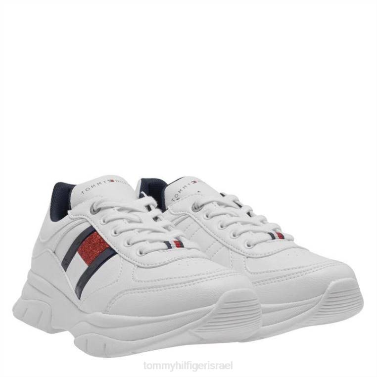 דגל תחרה thk trner jng04 NX2020896 לבן 100 Tommy Hilfiger