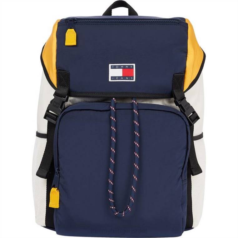 תיק גב עם דש נסיעות tjm NX2019982 colorblock 0gy Tommy Hilfiger