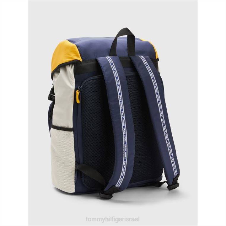 תיק גב עם דש נסיעות tjm NX2019982 colorblock 0gy Tommy Hilfiger