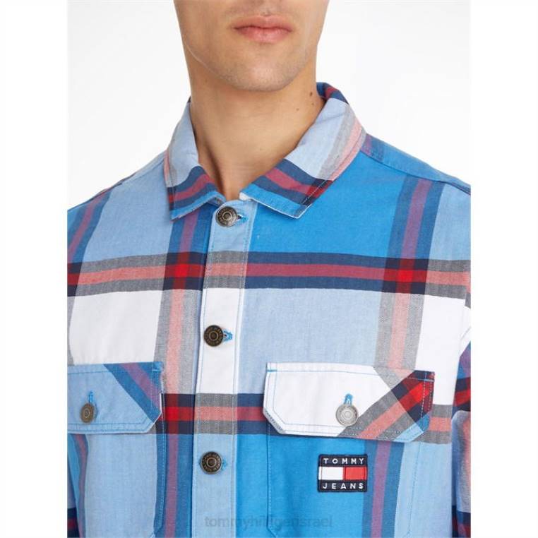 tjm חולצת לבוש קז'ואל NX2020985 קובלט c65 Tommy Hilfiger