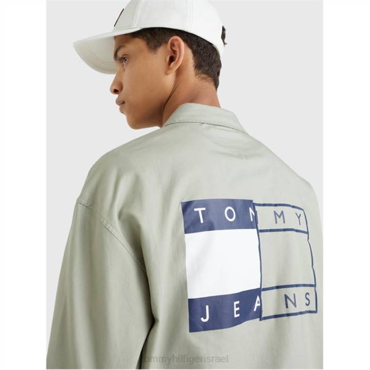 חולצת דגלים מעוותת של tjm NX2020988 ערבה pmi Tommy Hilfiger