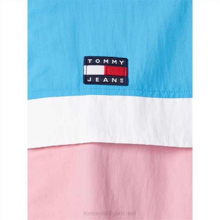 מעיל tjw chicago colourblock NX2020246 ורוד/רב Tommy Hilfiger