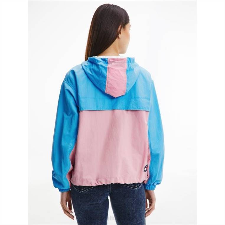 מעיל tjw chicago colourblock NX2020246 ורוד/רב Tommy Hilfiger