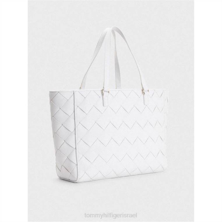 tommy joy tote wv NX2019687 ארוגים opt לבן Tommy Hilfiger