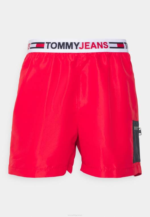 מכנסי שחייה בינוניים של wb sf NX208296 אדום ראשוני Tommy Hilfiger