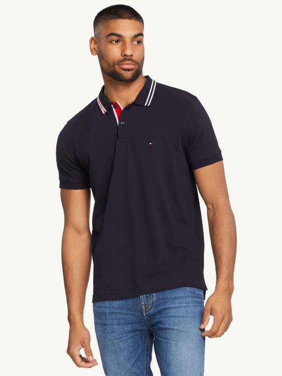 פולו קולר ג'קארד wcc NX201091 שמיים מדבריים Tommy Hilfiger