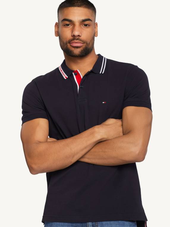פולו קולר ג'קארד wcc NX201091 שמיים מדבריים Tommy Hilfiger