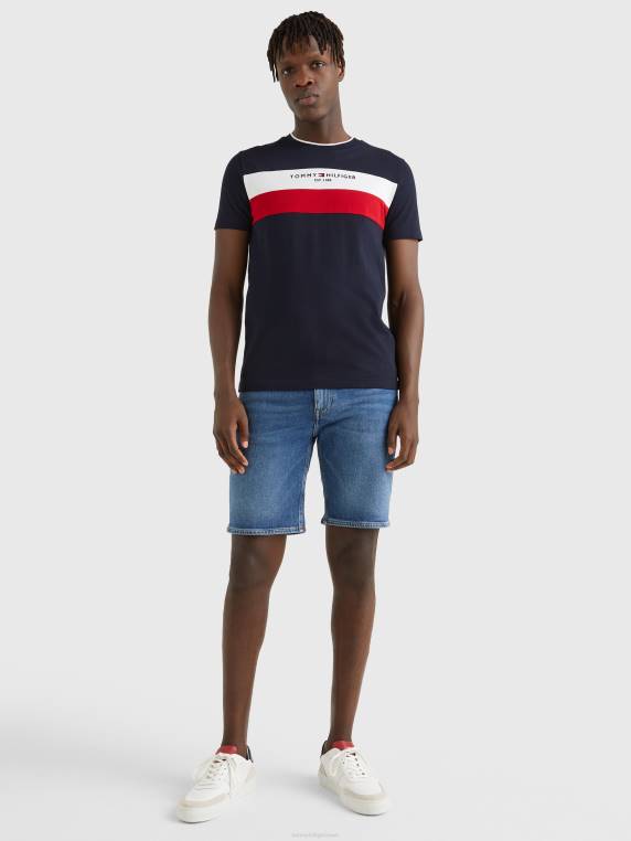 טי הוספת מרקם wcc NX201674 שמיים מדבריים Tommy Hilfiger